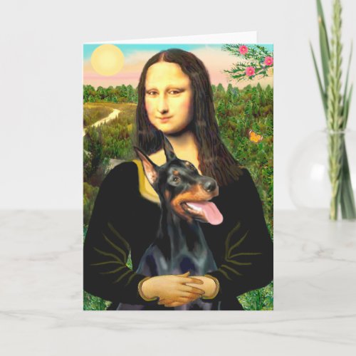 Doberman 1 _ Mona Lisa Card