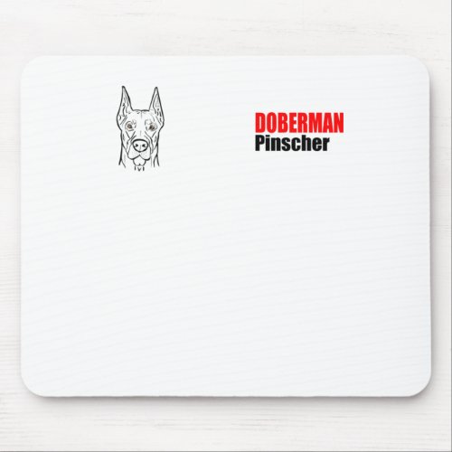 Doberman 1  mouse pad