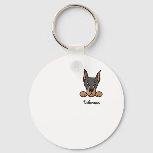 Doberman 2  keychain