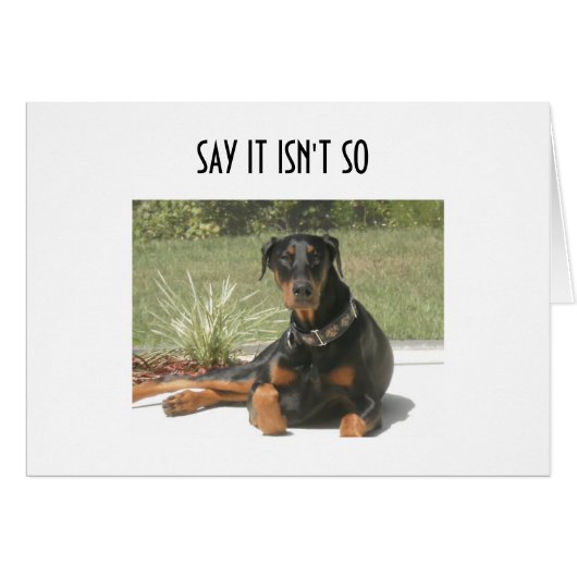 DOBERMAN "5Oth" HUMOR Cards (Front Horizontal)