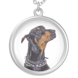 Doberman Adorable "Sneaky Look" Necklace