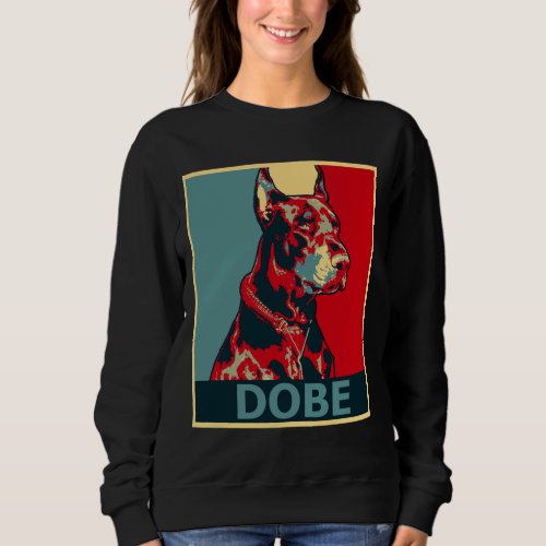 Doberman Aesthetic Dog Portrait Sweatshirt