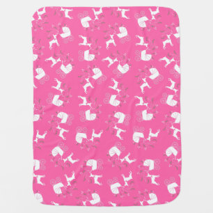 Doberman Baby Shower Dog Baby Blanket