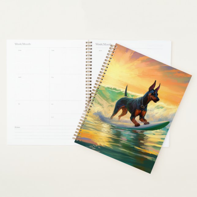 Doberman Beach Surfing Painting Planner (Display)