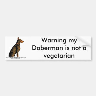 doberman bumper sticker