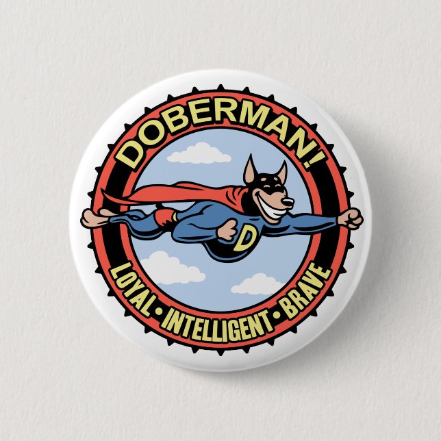 Doberman! Button (Front)