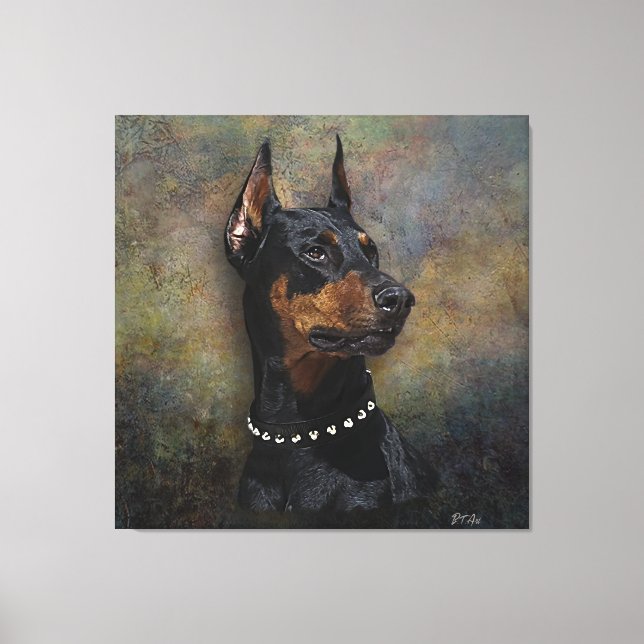 Doberman   canvas print (Front)