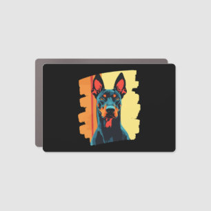 Doberman  car magnet