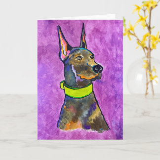 Doberman card