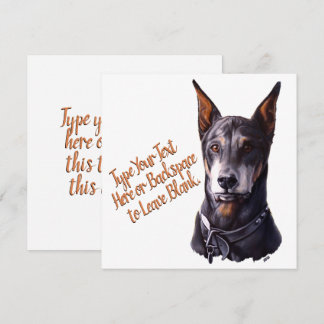 Doberman Cards Custom Doberman Pinscher Gift Cards