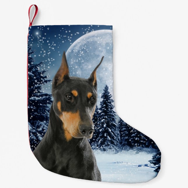 Doberman Christmas Stocking (Front)