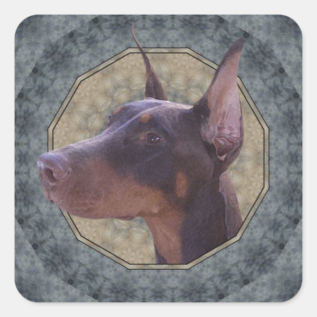 Doberman Classic Sticker (Front)