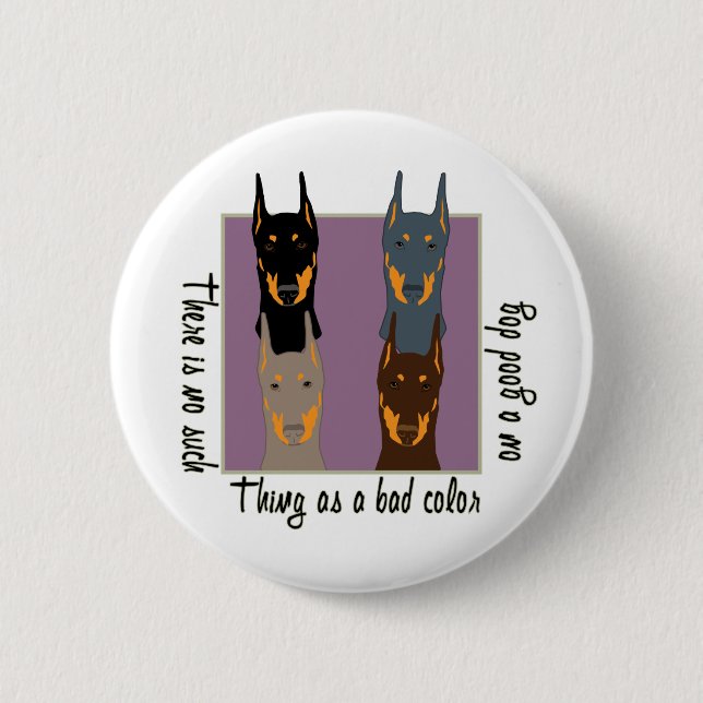 Doberman colors button (Front)