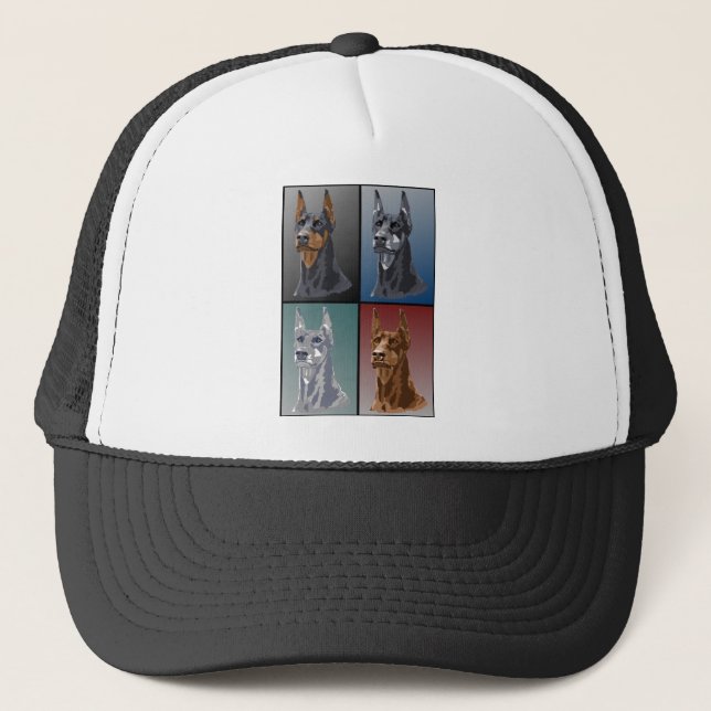Doberman Colors Trucker Hat (Front)