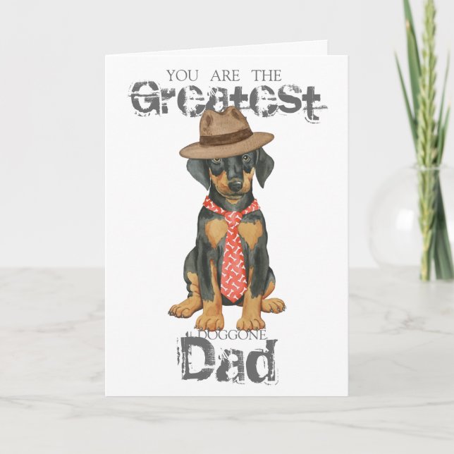 Doberman Dad Card (Front)