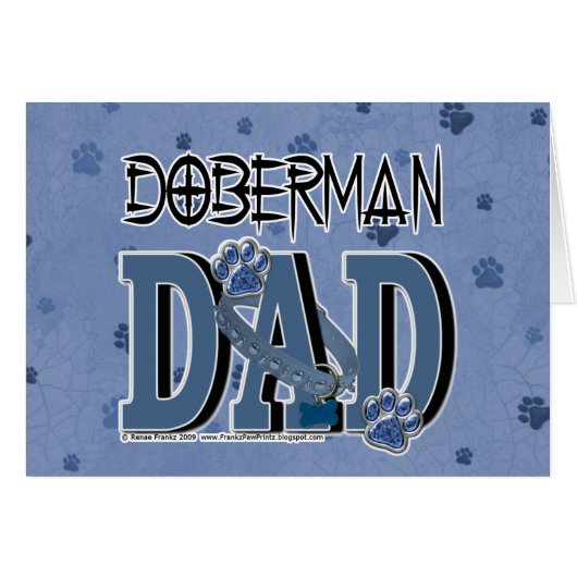Doberman DAD Cards (Front Horizontal)