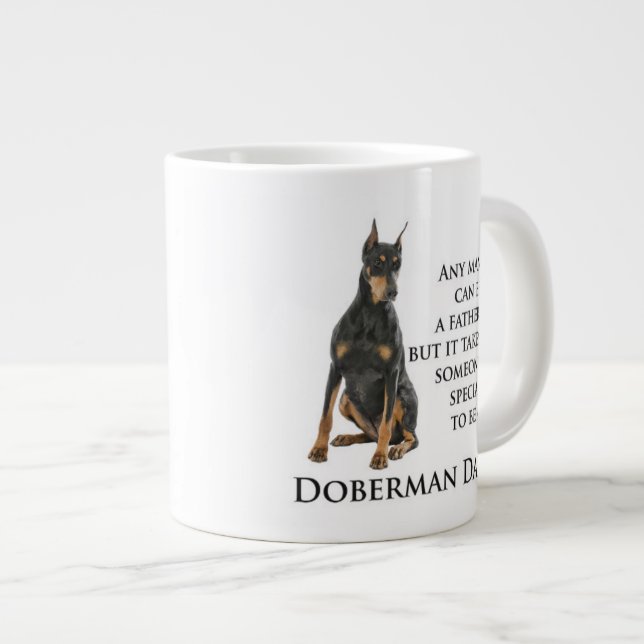 Doberman Dad Jumbo Mug (Front Right)
