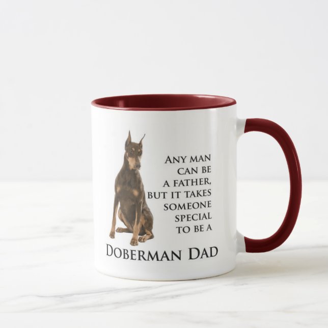 Doberman Dad Mug (Right)