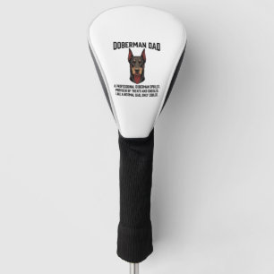 Doberman Dad Vintage Engraving Dog Lover Shirt Des Golf Head Cover