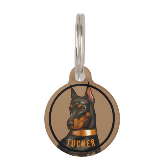 Doberman, doberman lover, doberman owner, doberman pet ID tag