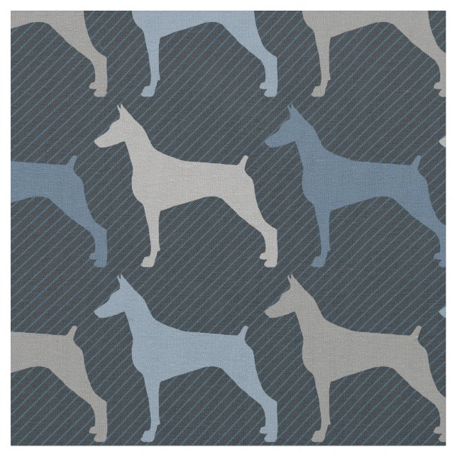 Doberman - Docked and Cropped Fabric (Close Up)