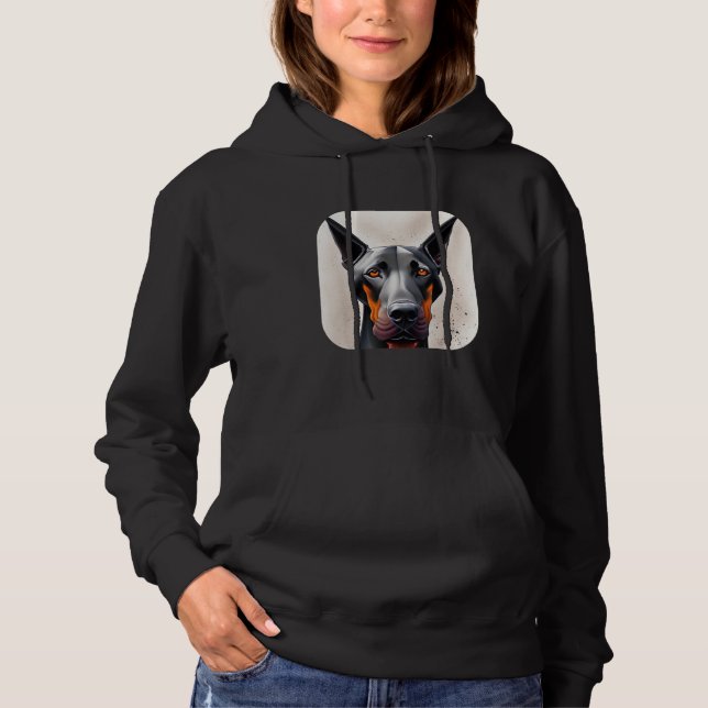 Doberman Dog 1 Hoodie (Front)