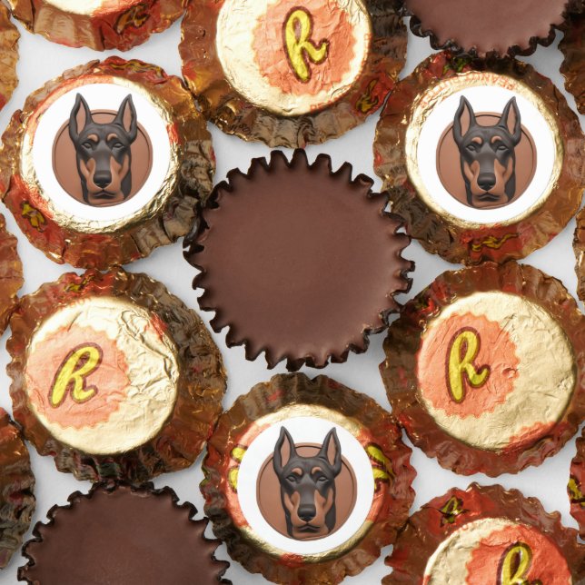 Doberman Dog 3D Inspired Reese's Peanut Butter Cups (Assorted)