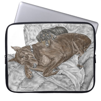 Doberman Dog and Puppy Laptop Sleeve