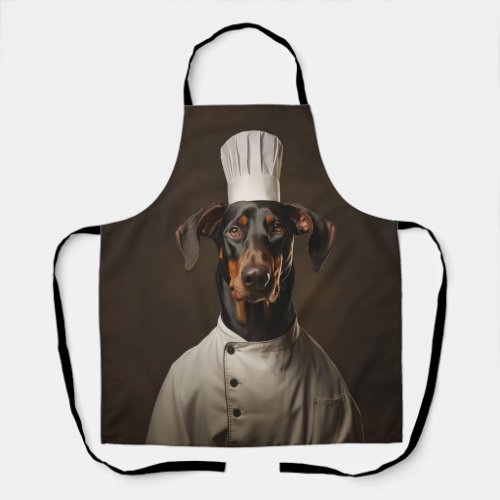 Doberman Dog Chef Apron