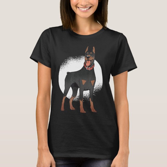 Doberman Dog Graphic T-Shirt (Front)