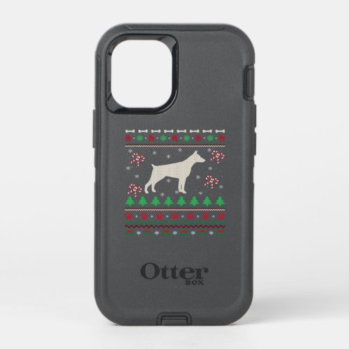 Doberman Dog Lover Xmas Ugly Dog Christmas OtterBox Defender iPhone 12 Mini Case