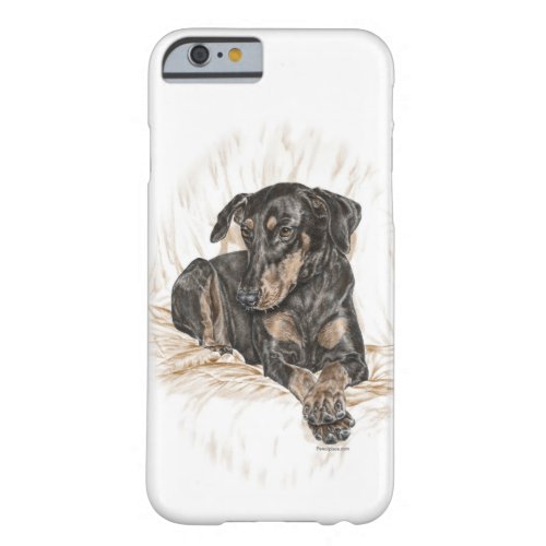 Doberman Dog Natural Ears Barely There iPhone 6 Case