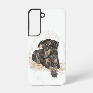 Doberman Dog Natural Ears Samsung Galaxy S22 Case