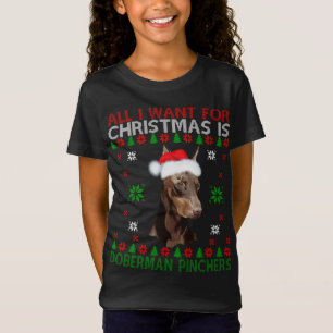 Doberman Dog Ugly Sweater Christmas Puppy Dog Love