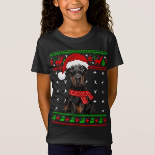 Doberman Dog Ugly Sweater Christmas Puppy Dog Love