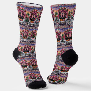Doberman Dog Valentine's Day Socks