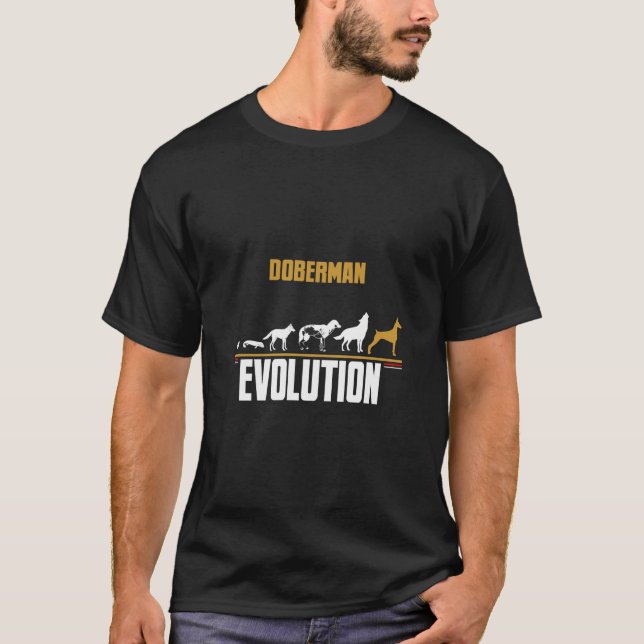 Doberman Dogs Evolution T-Shirt (Front)