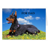 Doberman Father's Day (Front Horizontal)