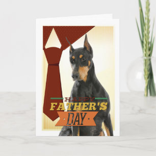 Doberman Father's Day Card