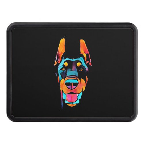 Doberman Gift  Doberman Colorful Hitch Cover