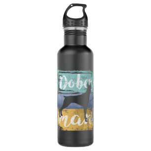 Doberman Gift - Vintage Retro Doberman Dog Stainless Steel Water Bottle