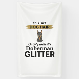 Doberman Glitter Funny Dog Lover Vintage Design_1 Banner