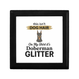 Doberman Glitter Funny Dog Lover Vintage Design_1 Gift Box