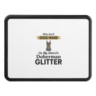 Doberman Glitter Funny Dog Lover Vintage Design_1 Hitch Cover
