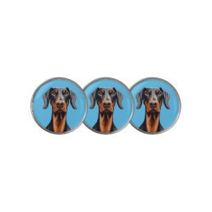 Doberman Golf Ball Marker