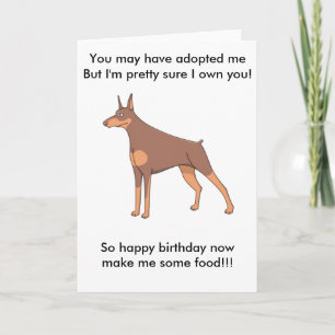 Doberman Greeting Card