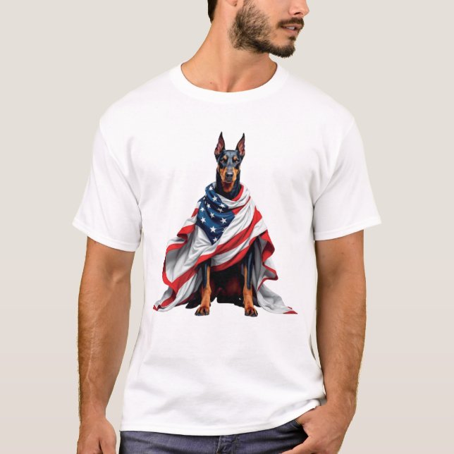 Doberman Guard Nation T-Shirt (Front)