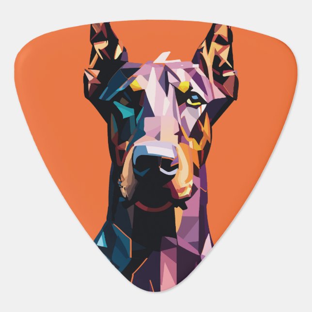Doberman Guitar Pick (Front)