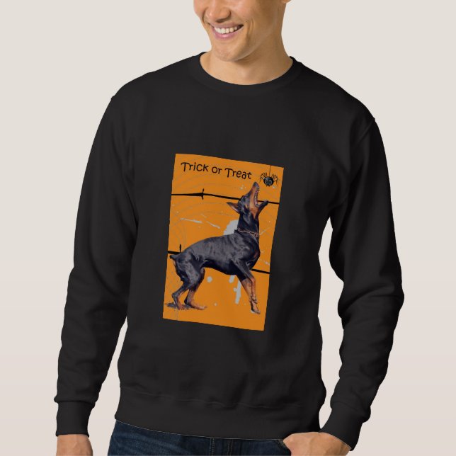 Doberman Halloween  Sweatshirt (Front)