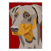 Doberman Head, Fawn, Uncropped (Front)